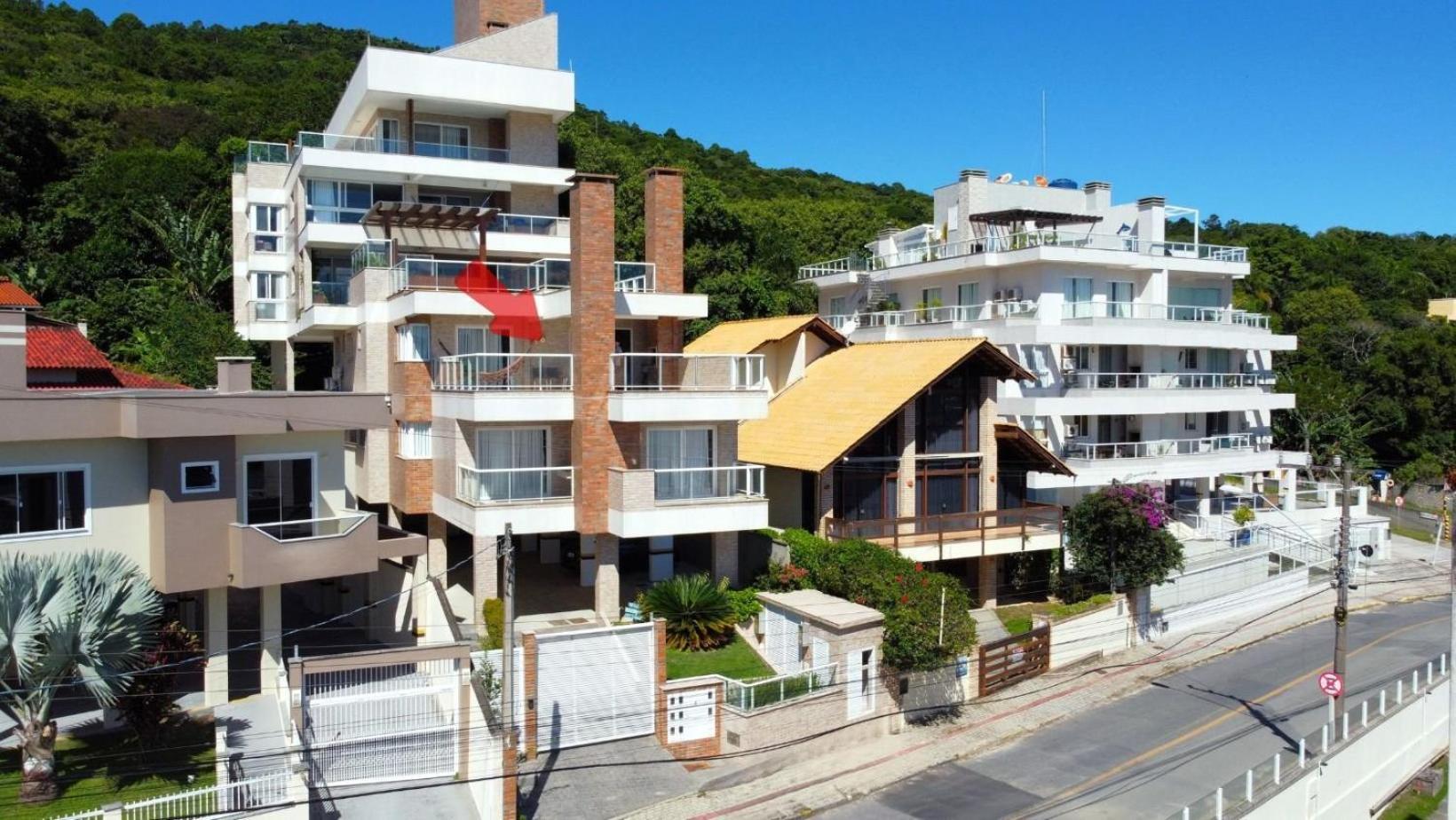 1083 - Apartamento com vista para o mar em Bombinhas Exterior foto
