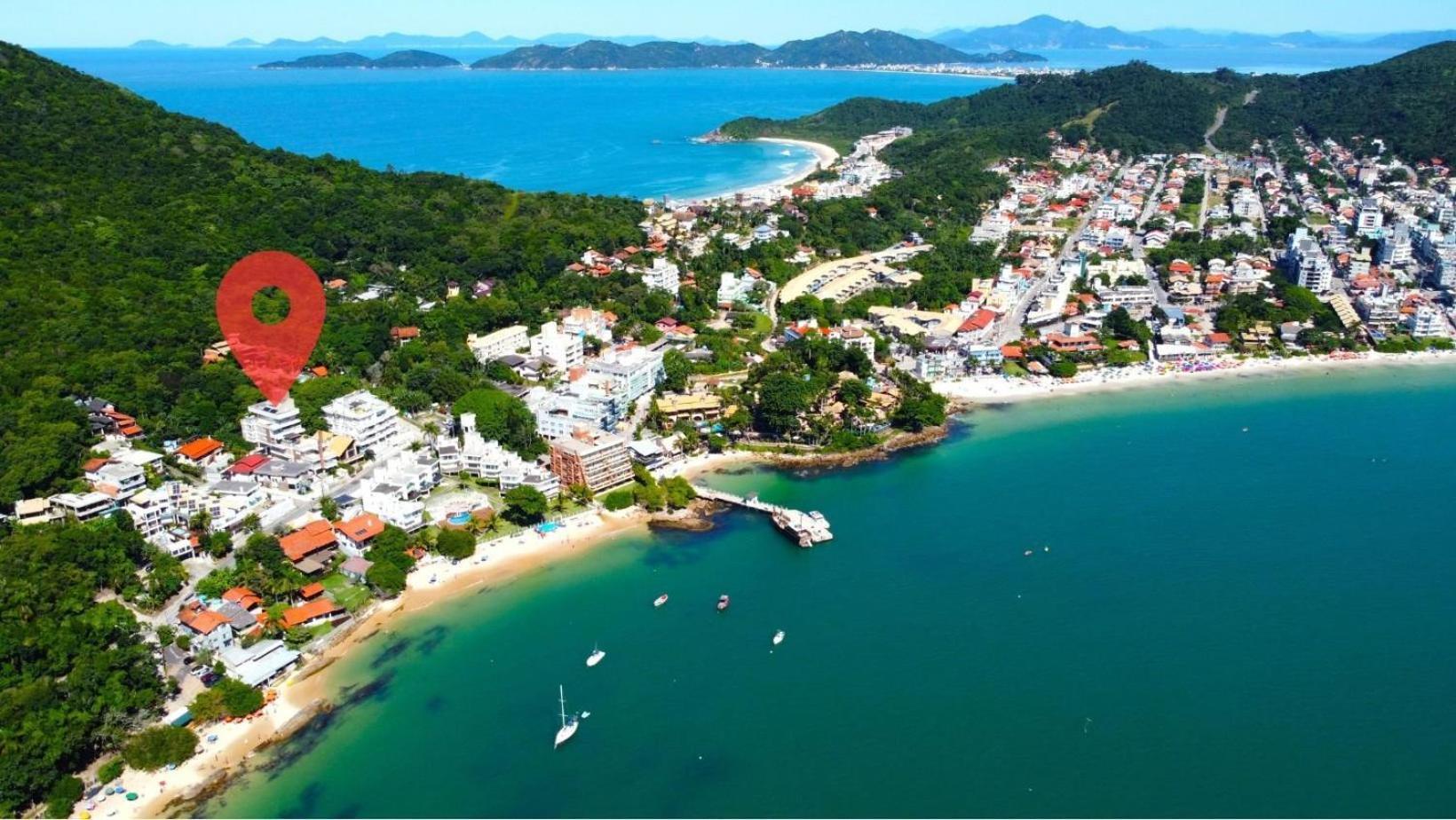 1083 - Apartamento com vista para o mar em Bombinhas Exterior foto