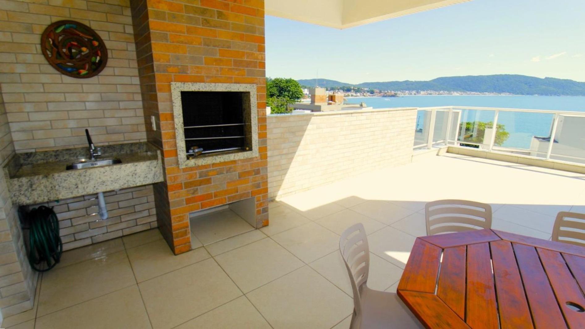 1083 - Apartamento com vista para o mar em Bombinhas Exterior foto