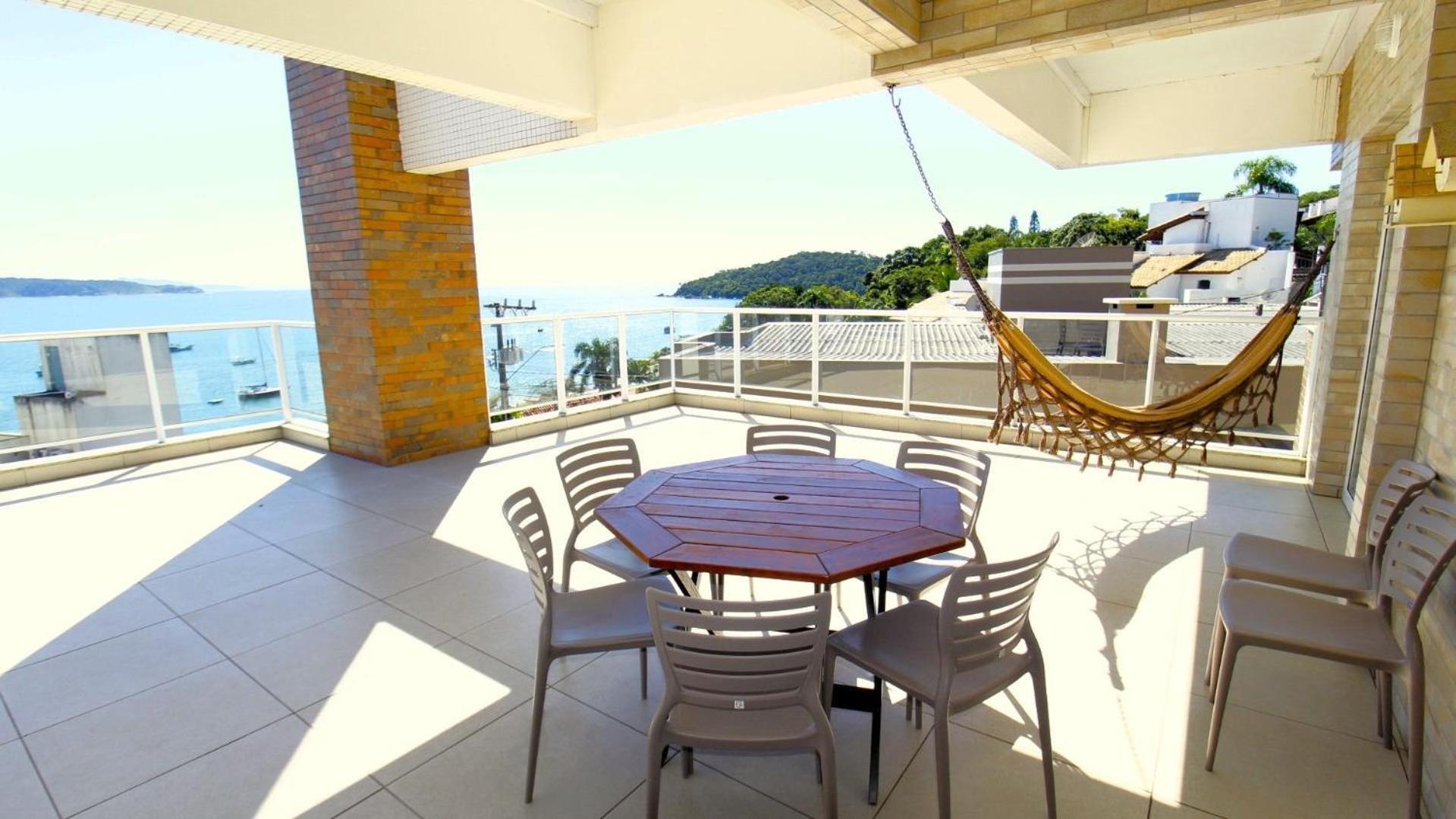 1083 - Apartamento com vista para o mar em Bombinhas Exterior foto