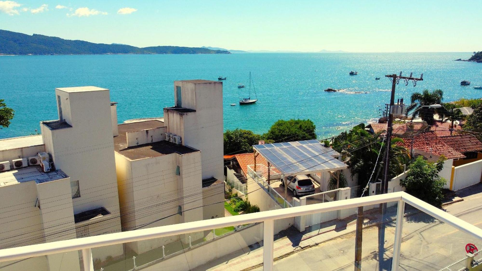 1083 - Apartamento com vista para o mar em Bombinhas Exterior foto